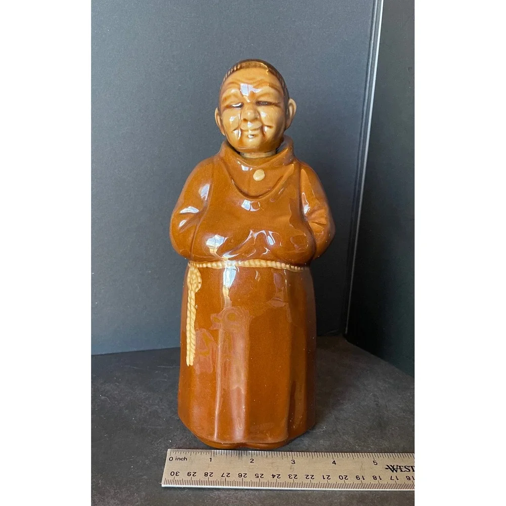 Cortenforf‎ Pottery Style Monk Decanter Excellent Ceramic Friar Tuck Figurine
